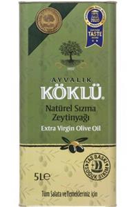 Köklü Zeytincilik Ayvalık Yeni Mahsul 5 Lt Taş Baskı Soğuk Sıkım Erken Hasat Natürel Sızma Ayvalık Zeytinyağı