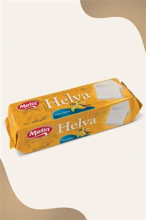 Metin Helva Metin Sade Tahin Helva Blok 3000 Gr