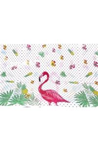 Organizasyon Pazarı Masa Örtüsü Flamingo Karakterli Masa Örtüsü 120x180cm