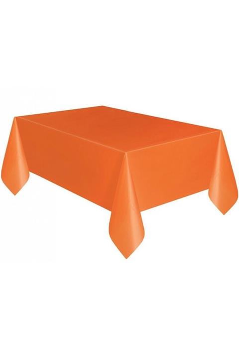 Emelidesign Turuncu Renk Plastik Masa Örtüsü 120x180 Cm