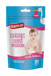 Koroplast Bebek Bezi Torbası Pudra Kokulu 50'li