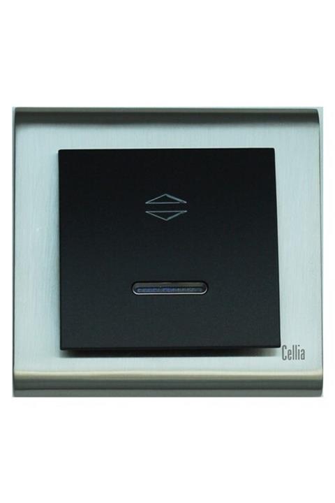 MAKEL Cellia Işıklı Vavien Siyah Kapak Saten Çerçeve