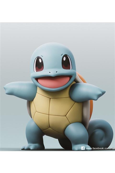 3D House Pokemon - Squirtle Figürü ( 10 Cm )