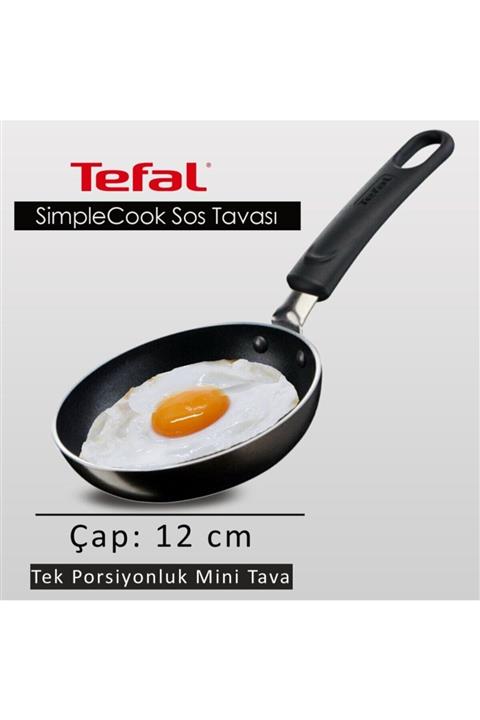 TEFAL Titanyum 1x Simplecook Difüzyon Tabanlı Sos Tavası - 12 Cm