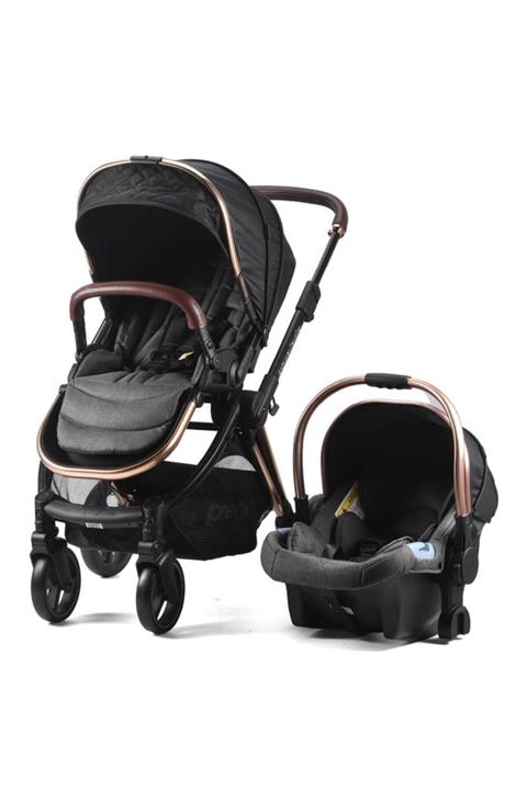 Prego Siyah 2073 Escalade Travel Sistem Bebek Arabası