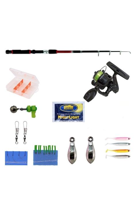 Michigan 30 Parça Çocuk Makine Kamış Olta Takımı Seti