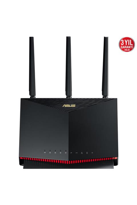 ASUS RT-AX86U DualBand-Gaming-Ai Mesh-AiProtection-Torrent-Bulut-DLNA-4G-VPN-Router-Access Point