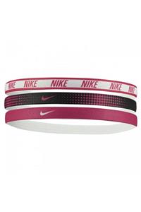 Nike N.000.2560.975.os Prınted Headbands 3pk Whıte Saç Ipi Bandı