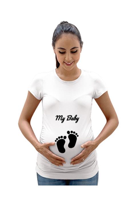 Tisho Mybaby Kadın Hamile Tişört
