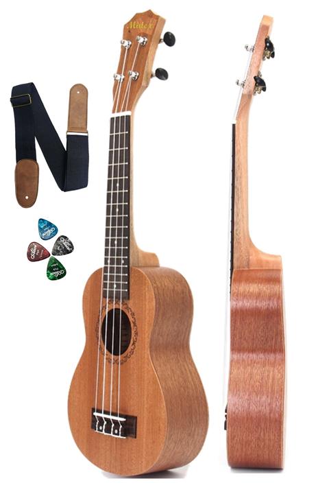 Midex SP21MBS Set Maun Ağacı Soprano Ukulele (Çanta Metod Askı Pena)