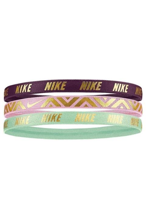 Nike Girls Metallic Hairbands 3 Pack Unisex Bordo Antrenman Saç Bandı N.000.2551.969.os