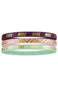 Nike Girls Metallic Hairbands 3 Pack Unisex Bordo Antrenman Saç Bandı N.000.2551.969.os