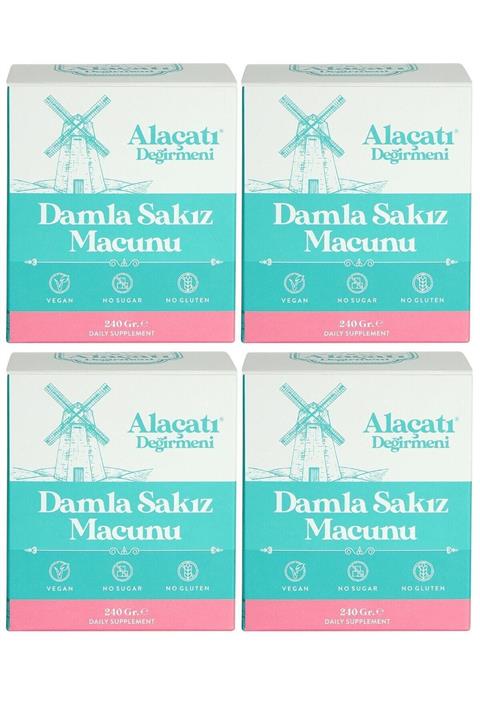 Alaçatı Değirmeni Damla Sakızı Macunu 4 X 240 gr 4'lü Set