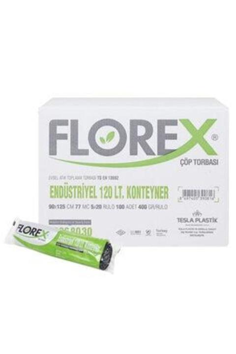 Florex Endüstriyel 120 Lt Konteyner Çöp Torbası 1 Koli