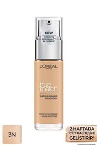 L'Oreal Paris L'oréal Paris True Match Bakım Yapan Fondöten 3n Creamy Beıge