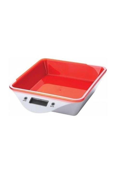 Techfit J56 Tf-1004 Hazneli Dijital Mutfak Terazisi - Kırmızı