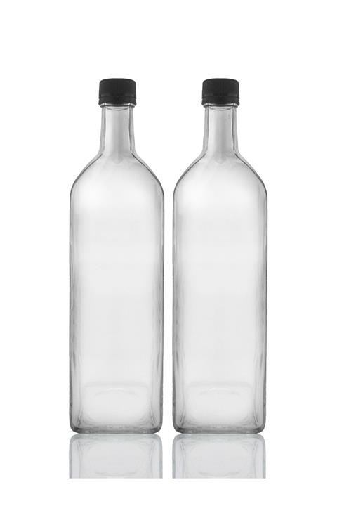 Paşabahçe 1 Litre Yağlık Sirkelik - 2 Adet- 1000 Cc Şeffaf Maraska Yağ Şişesi