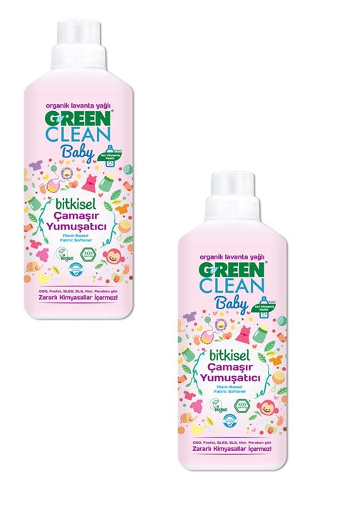 Green Clean Baby Bitkisel Çamaşır Yumuşatıcı 1000 Ml / 2'li Paket