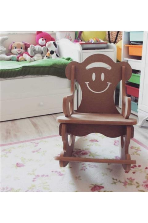 Köklü Tasarım Ahşap Sallanır Sandalye
