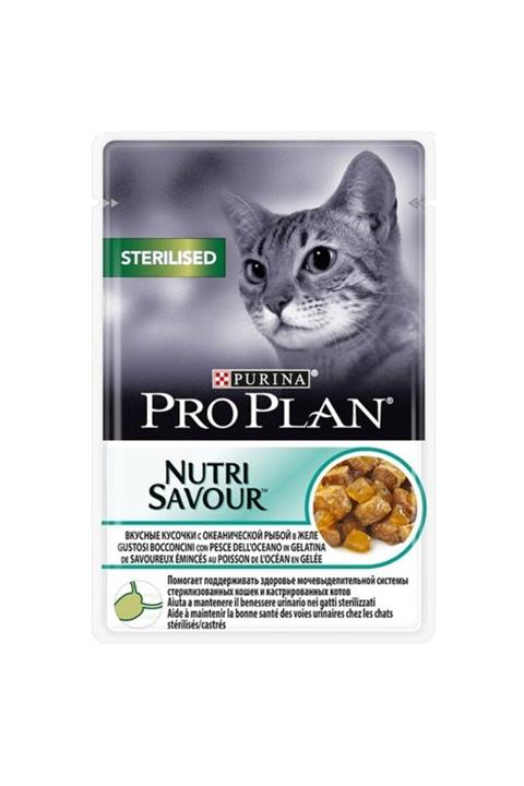 Proplan Pouch Jöle Okyanus Balıklı Kısırlaştırılmış Kedi Konservesi 85 gr