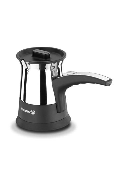 KORKMAZ Elegant Inox/siyah Elektrikli Cezve Makinesi
