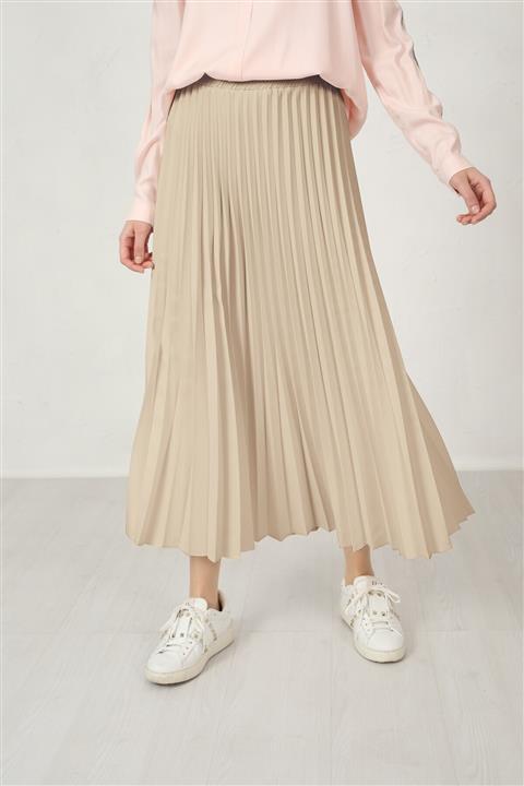 Moodbasic Krep Pliseli Etek