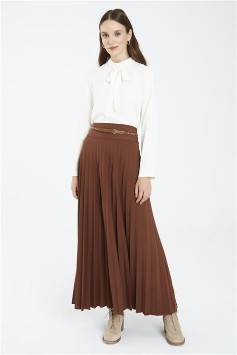 Zühre Pileli Uzun Fındık Etek Etk-0113