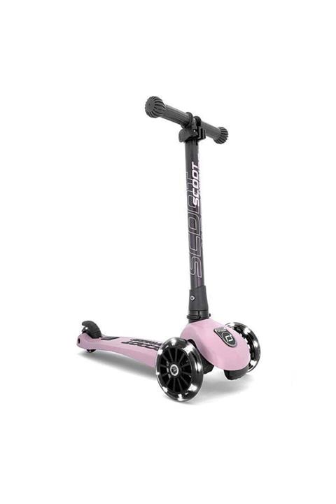SCOOT AND RIDE Highwaykick 3 LED Tekerlekli Çocuk Scooter Pembe 170301-96346