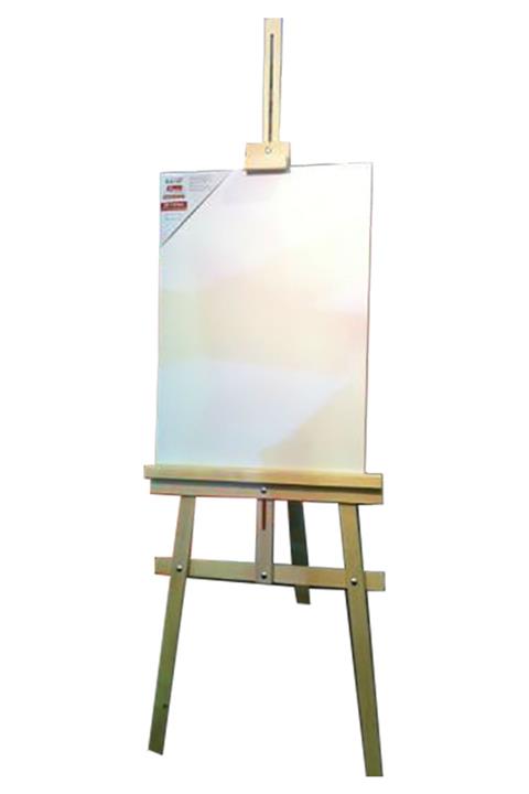 Adalinhome Ahşap Stüdyo Şövale Ve Tuval 60*80 Cm 4'lü Set