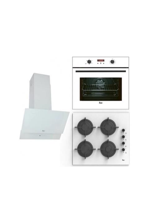 Teka Chef 6 Beyaz Cam Ankastre Set