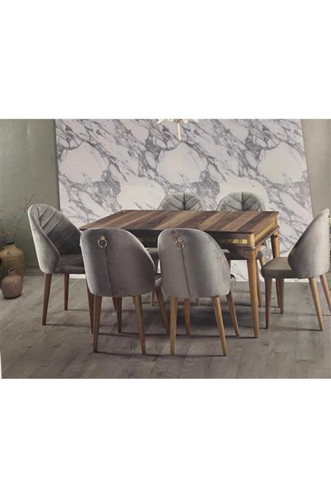 PRESTIJ 6 Kişilik Yemek Masası Takımı-4
