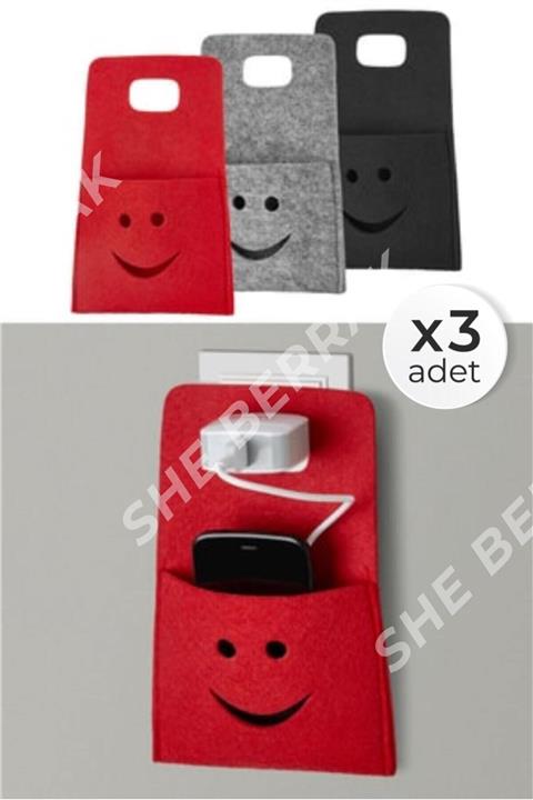 she berrak 3 Adet Gülen Surat Şarj Standı