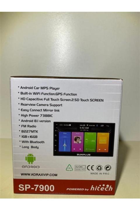 HiTech Sunplus Sp-7900 7'' Car Mp5 Player Androıd Double Oto Teyp