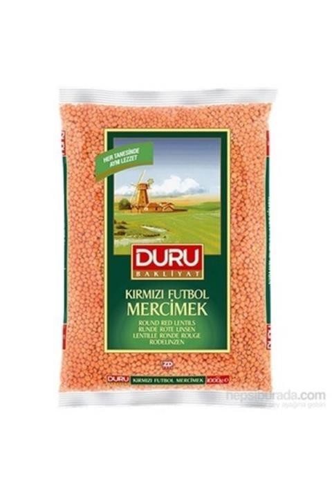 Duru Kırmızı Futbol Mercimek 1000 Gr X 5 Adet