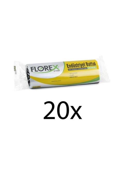 Florex Endüstriyel Battal Boy 10 Adet Çöp Torbası Siyah 72 X 95 Cm 20 Paket