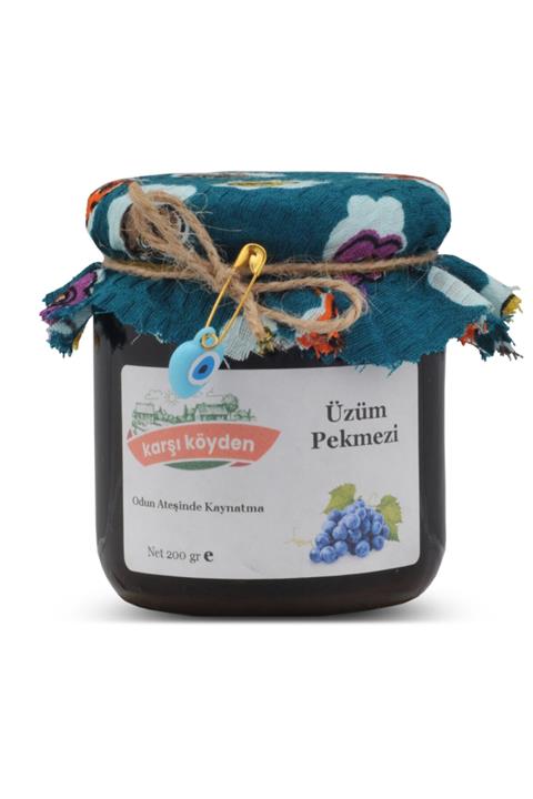 Karşı Köyden Üzüm Pekmezi (200GR - CAM KAVANOZ)