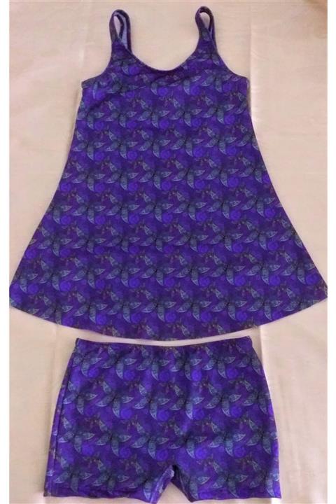 Granz Kız Çocuk Tankini Mor