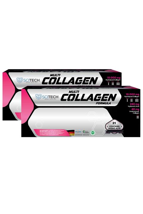 SciTech Multi Collagen Formula Kolajen ve Vitamin Takviyesi 11,2 gr x 30 Saşe 2 Adet
