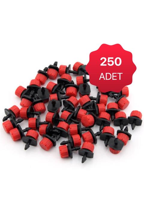 AR Damlama Sulama Debi Aylı Küçük Meme Kırmızı Damlatıcı 250 Adet