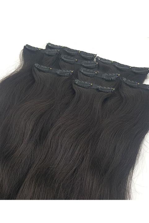 SaçvePeruk 180 gr Çıt Çıt Saç 60-63 Cm Doğal Gerçek Saç
