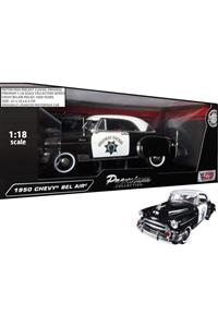 Motor Max Chevy Bel Aır 1950 Polıce Diecast 1.18 Metal Araba Orjinal Motormax