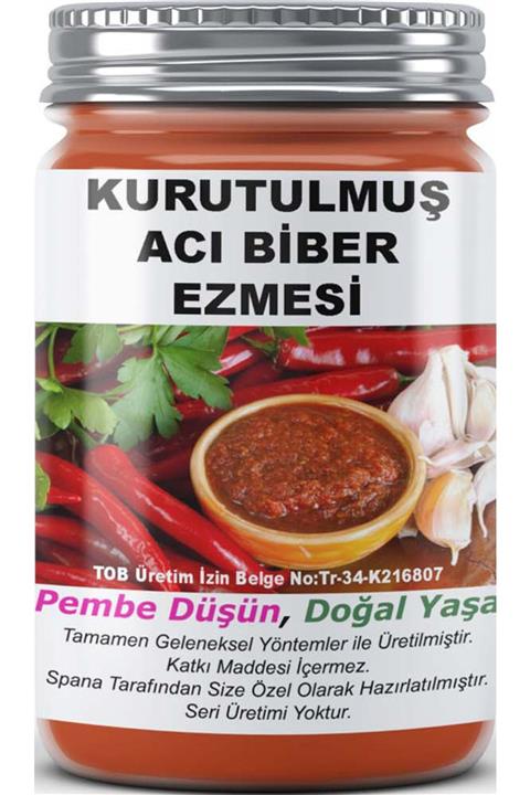 SPANA Ev Yapımı Katkısız Kurutulmuş Acı Biber Ezmesi 330gr