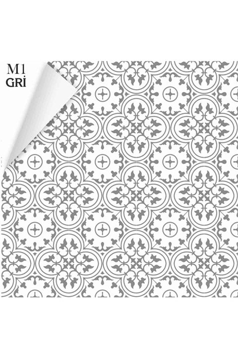 Baskı Madeni Yer Kaplama Folyosu (80 Cm X 1 M) M-1