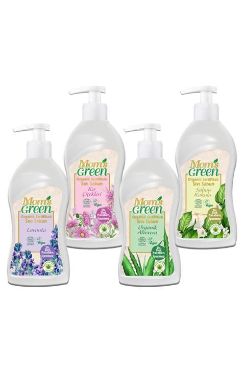 Mom's Green 4'lü Set Organik Sertifikalı Sıvı Sabun 4x500 ml