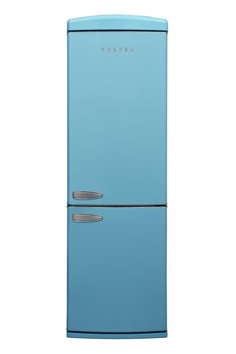 Vestel RETRO NFK37001 DÜŞ MAVİSİ No-Frost Kombi Buzdolabı