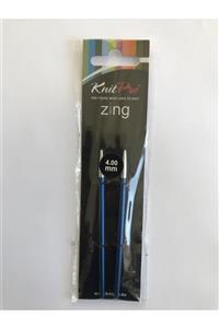 KnitPro Zing 4,00 mm Değiştirilebilir Metal Misinalı Şiş Ucu