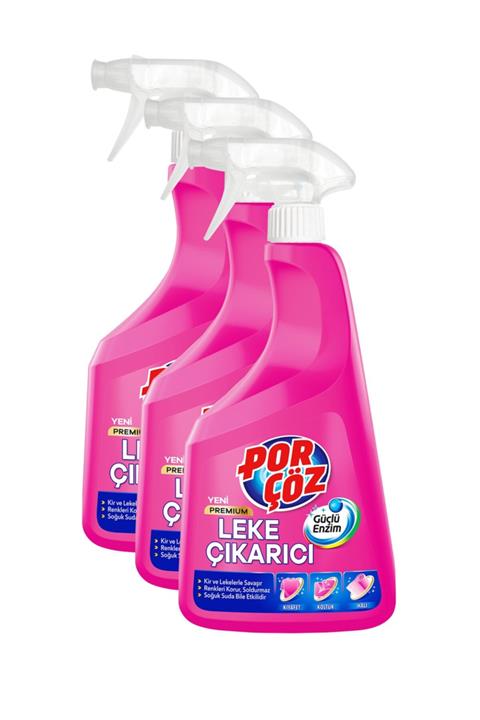 Porçöz 3 X 750 ml Premium Leke Çıkarıcı Sprey