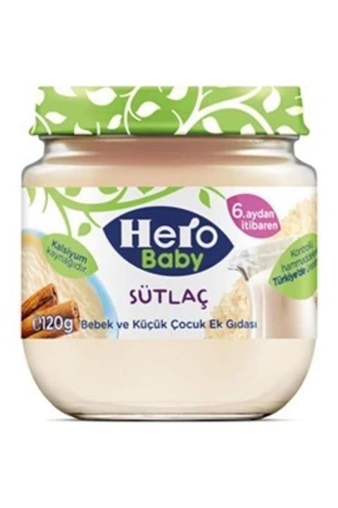 Hero Baby Sütlaç Kavanoz Mama 120 gr x 12 Adet