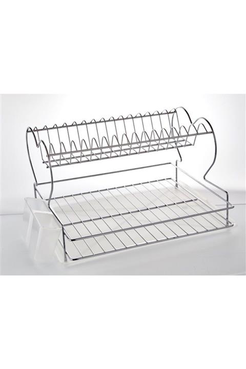 Sas Iki Katlı Bulaşıklık Krom Kaplama