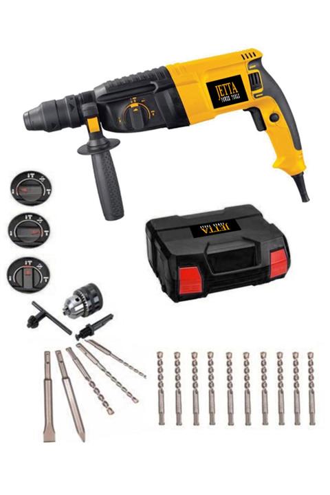 Jetta Power Tools Metal Şanzıman 3600 5.9 Joule Profesyonel Kırıcı Delici 5 Parça Hilti